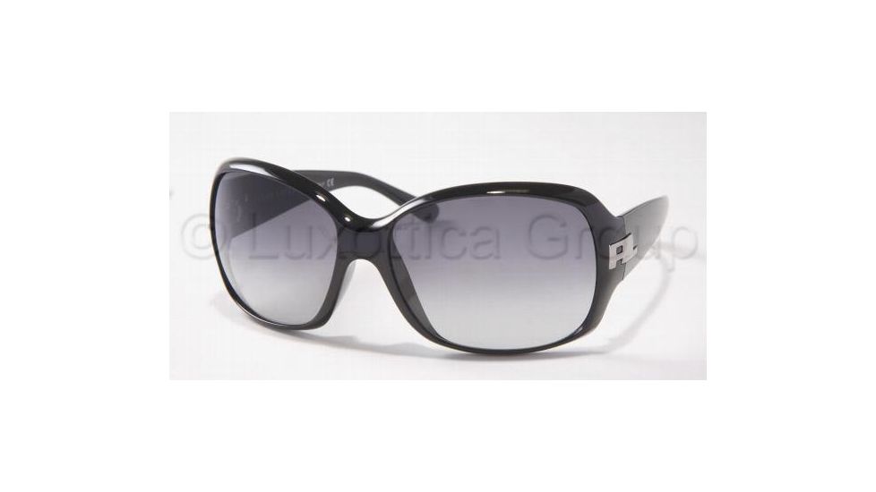 Ralph Lauren RL 8001 Sunglasses Styles, Black Frame / Gray Gradient Lenses, 50018G-6115