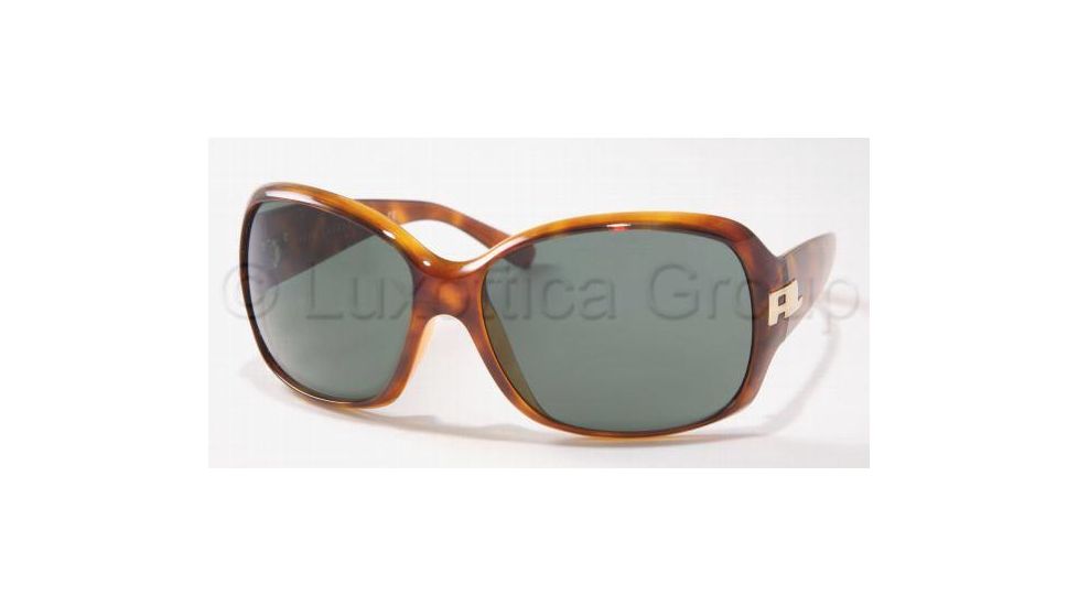 Ralph Lauren RL 8001 Sunglasses Styles, Light Havana Frame / Gray Green Lenses, 505871-6115