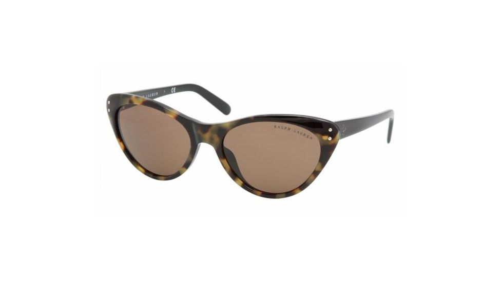 Ralph Lauren RL8070 Progressive Sunglasses - Top Yellow Havana-Black Brown Frame / 56 mm Prescription Lenses, 501073-5618