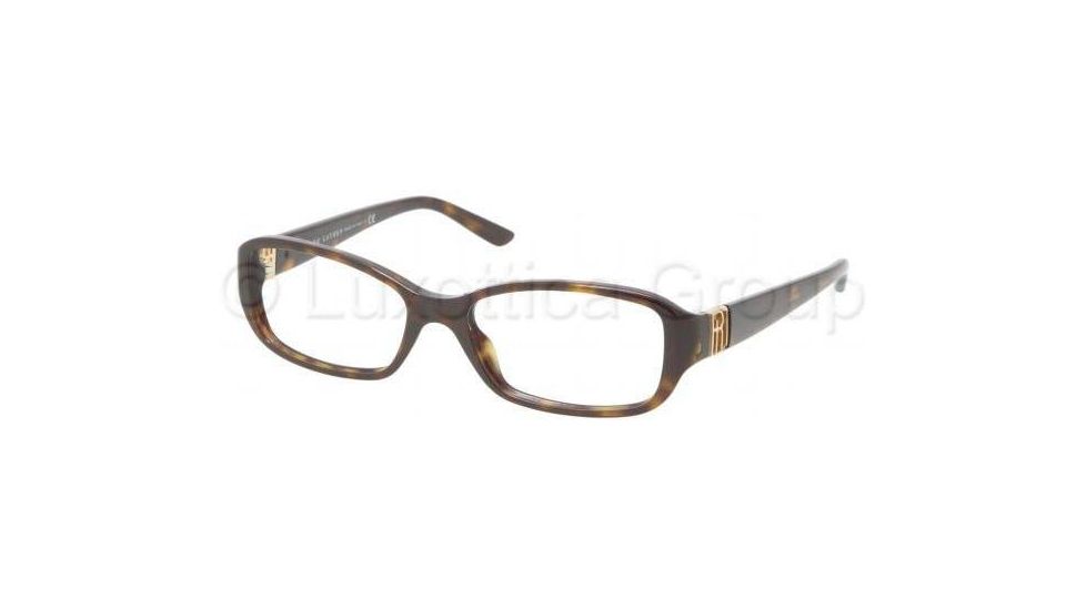 Ralph Lauren RL6085 Single Vision Prescription Eyeglasses 5003-5216 - Dark Havana Frame