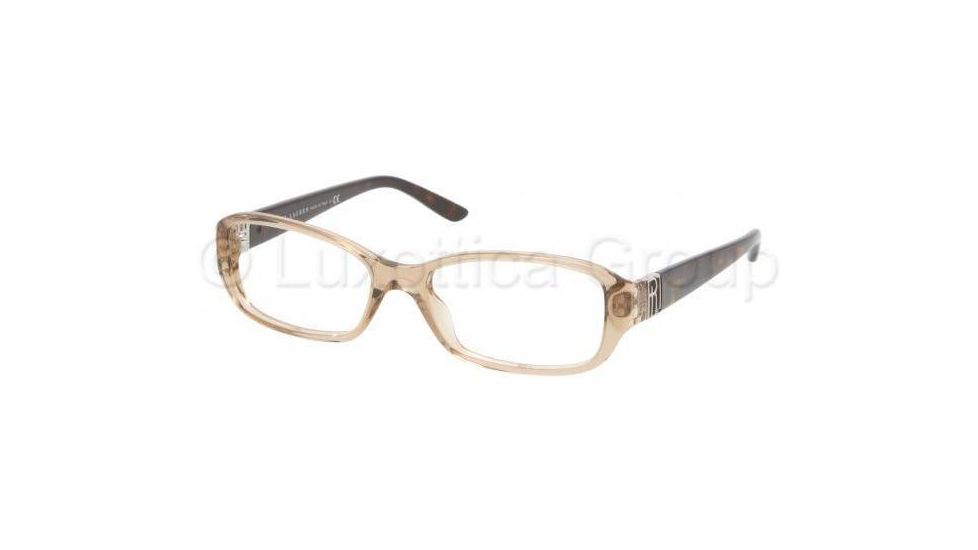 Ralph Lauren RL6085 Single Vision Prescription Eyeglasses 5217-5216 - Mud Transparent Frame