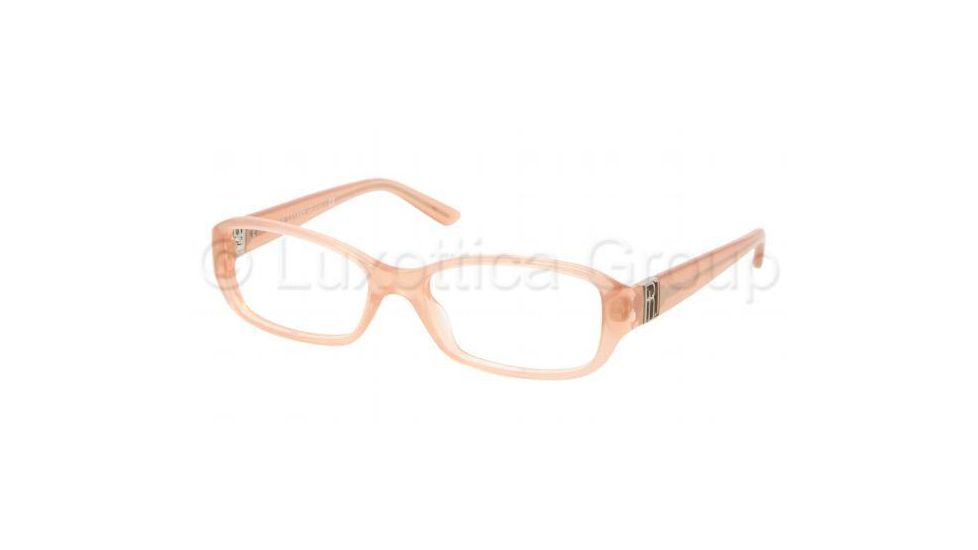 Ralph Lauren RL6085 Single Vision Prescription Eyeglasses 5333-5216 - Milky Peach Frame, Demo Lens Lenses