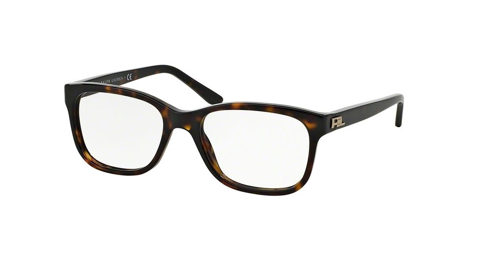 Ralph Lauren RL6102 Eyeglass Frames 5003-51 - Dark Havana Frame, Demo Lens Lenses