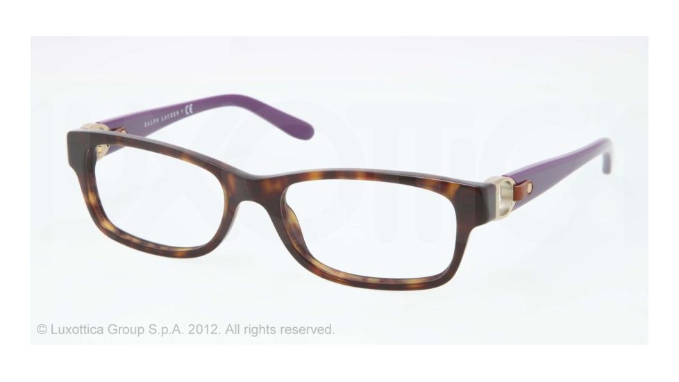 Ralph Lauren RL6106Q Bifocal Prescription Eyeglasses 5003-51 - Dark Havana Frame, Demo Lens Lenses
