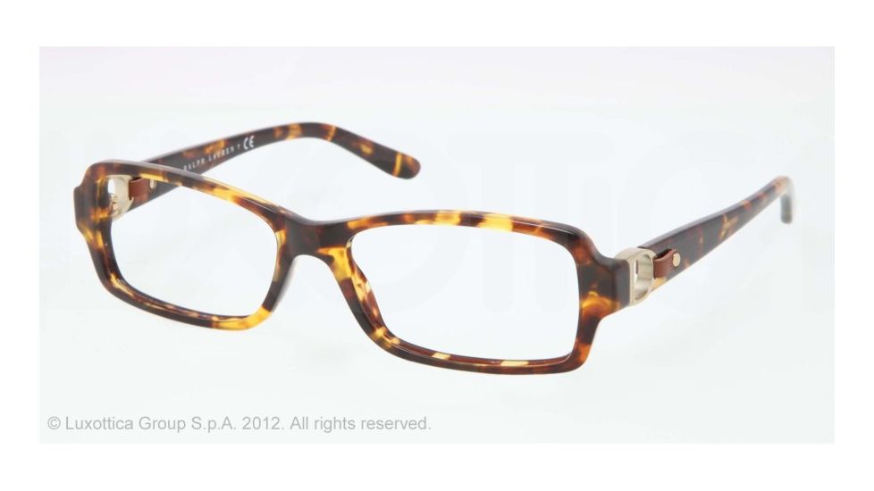 Ralph Lauren RL6107Q Eyeglass Frames 5134-53 - Antique Tortoise Frame, Demo Lens Lenses