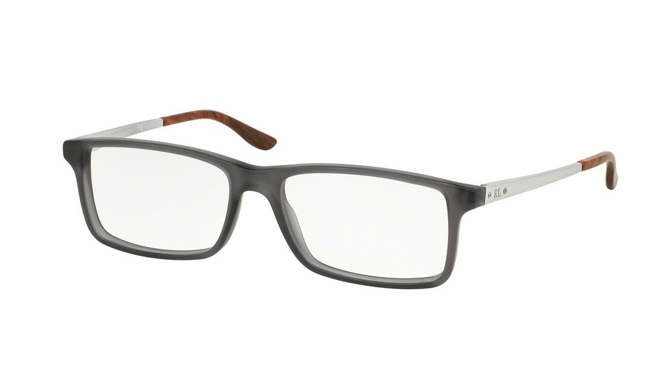 Ralph Lauren RL6128 Progressive Prescription Eyeglasses 5510-53 - Matte Grey Frame
