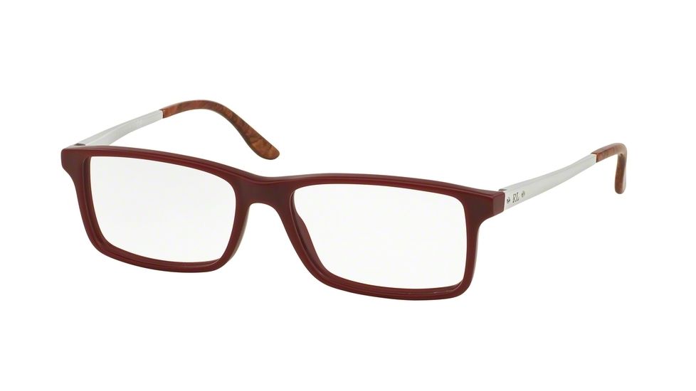 Ralph Lauren RL6128 Progressive Prescription Eyeglasses 5512-53 - Matte Bordeaux Frame
