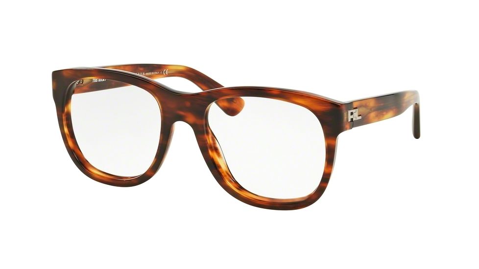 Ralph Lauren RL6143 Eyeglass Frames 5007-56 - Striped Havana Frame
