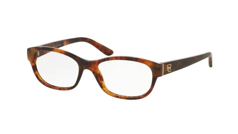 Ralph Lauren RL6148 Single Vision Prescription Eyeglasses 5017-53 - Shiny Havana Jerry Frame