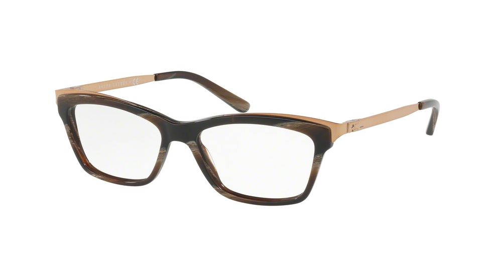 Ralph Lauren RL6165 Eyeglass Frames 5634-52 - Brown Horn Frame