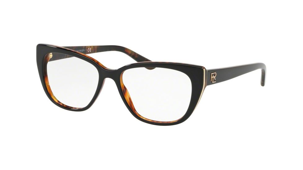 Ralph Lauren RL6171 Eyeglass Frames 5260-52 - Black On Jerry Havana Frame