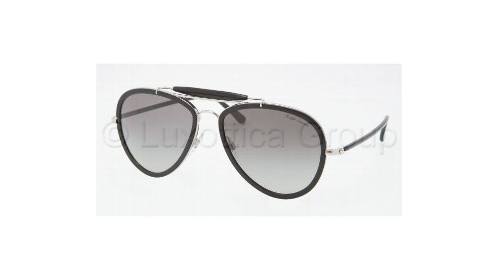 Ralph Lauren RL7038W Progressive Prescription Sunglasses RL7038W-91783C-5718 - Lens Diameter 57 mm, Frame Color Silver / Black