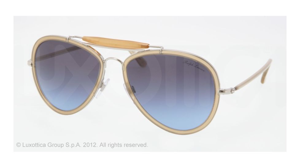 Ralph Lauren RL7038W Progressive Prescription Sunglasses RL7038W-91804C-57 - Lens Diameter 57 mm, Lens Diameter 57 mm, Frame Color Silver/sand