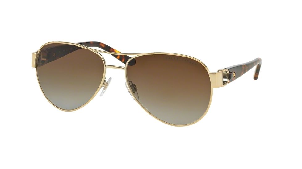 Ralph Lauren RL7047Q Progressive Prescription Sunglasses RL7047Q-9116T5-58 - Lens Diameter 58 mm, Frame Color Shiny Pale Gold
