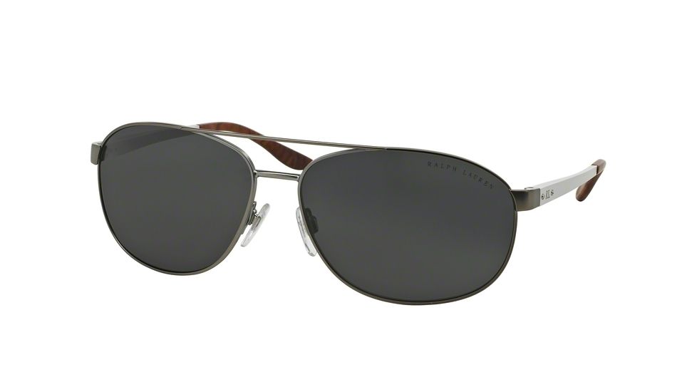 Ralph Lauren RL7048 Single Vision Prescription Sunglasses RL7048-928287-65 - Lens Diameter 65 mm, Frame Color Semi Shiny Gunmetal