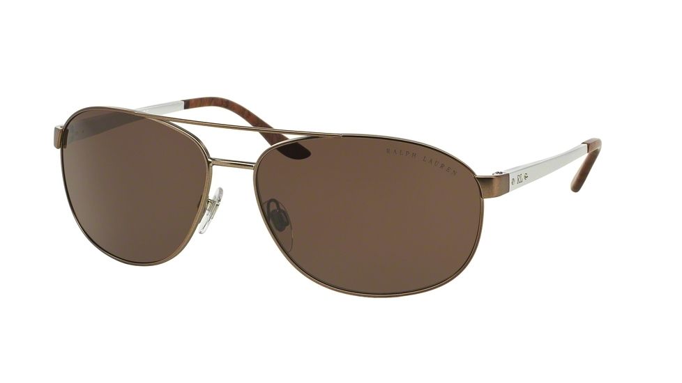 Ralph Lauren RL7048 Single Vision Prescription Sunglasses RL7048-928473-65 - Lens Diameter 65 mm, Frame Color Matte Brown
