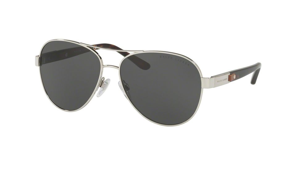 Ralph Lauren RL7054Q Sunglasses 900187-59 - Silver Frame, Gray Lenses