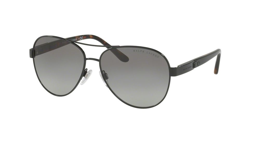 Ralph Lauren RL7054Q Sunglasses 900311-59 - Shiny Black Frame, Gradient Grey Lenses