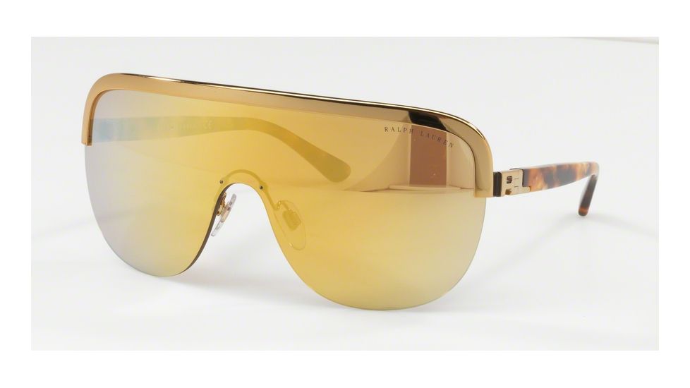 Ralph Lauren RL7057 Sunglasses 93117P-42 - Antique Gold Frame, Mirror Gold Multilayer Lenses