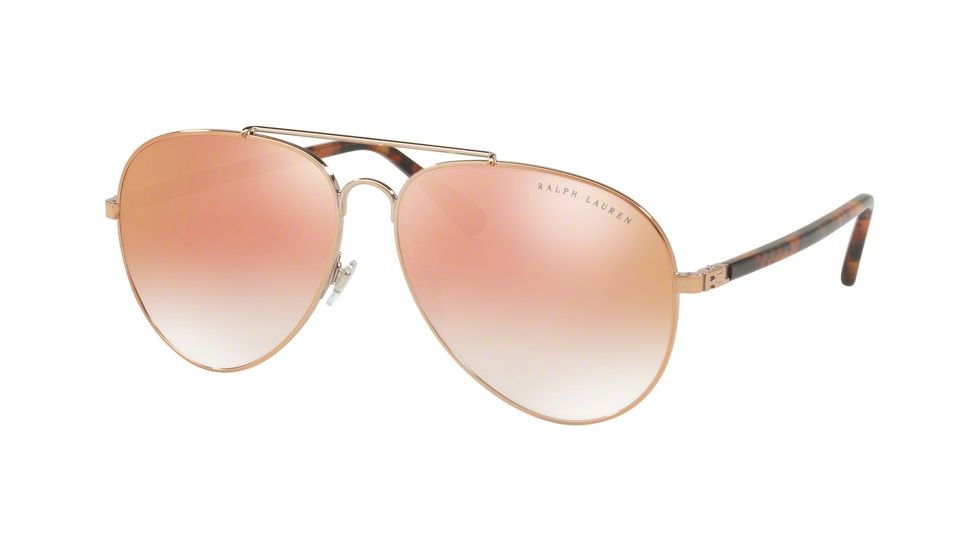 Ralph Lauren RL7058 Sunglasses 93366F-62 - Rose Gold Frame, Pink Gradient Mirror Pink Lenses