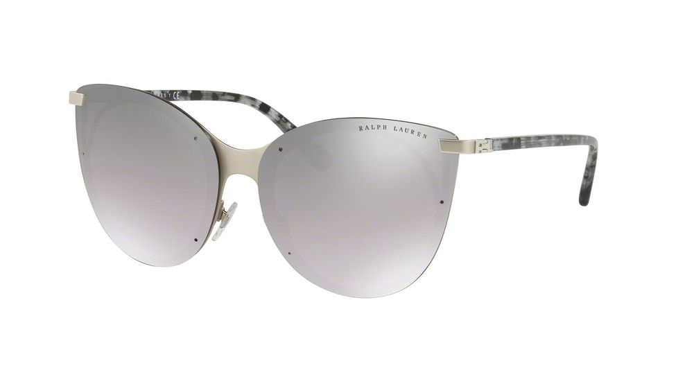 Ralph Lauren RL7059 Sunglasses 90016V-63 - Silver Frame, Grey Flash Silver Lenses