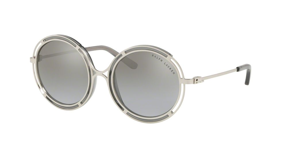 Ralph Lauren RL7060 Progressive Prescription Sunglasses RL7060-93516V-53 - Lens Diameter 53 mm, Frame Color Sanded Silver/Crystal Grey