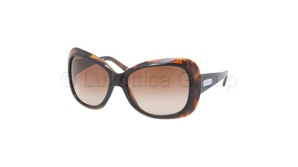 Ralph Lauren RL8076 Sunglasses 526013-5917 - Top Black/Havana Brown Gradient