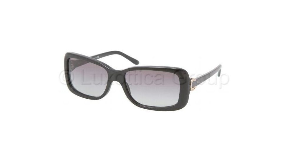 Ralph Lauren RL8078 Sunglasses 500111-5516 - Black Frame, Gray Gradient Lenses