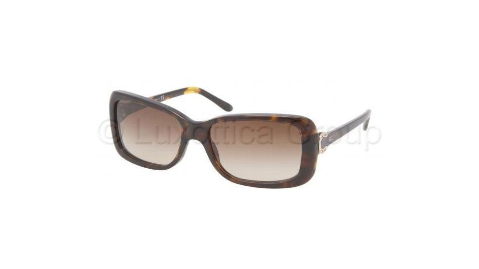 Ralph Lauren RL8078 Sunglasses 500313-5516 - Dark Havana Frame, Brown Gradient Lenses