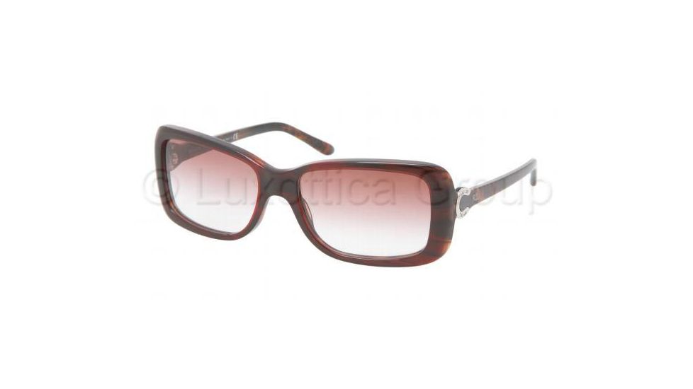 Ralph Lauren RL8078 Sunglasses 52808D-5516 - Red Top Horn Frame, Pink Gradient Lenses