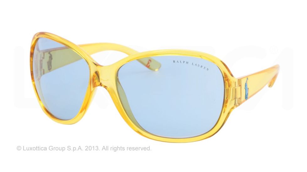 Ralph Lauren RL8090 Bifocal Prescription Sunglasses RL8090-540472-64 - Lens Diameter 64 mm, Lens Diameter 64 mm, Frame Color Yellow Transparent