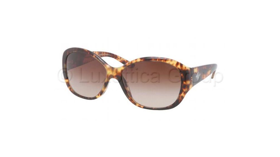 Ralph Lauren RL8091 Sunglasses 535113-6015 - Spotted Tortoise Frame, Gradient Brown Lenses