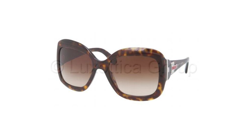 Ralph Lauren RL8097B Sunglasses 500313-5719 - Dark Havana Frame, Brown Gradient Lenses