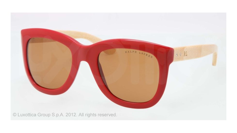Ralph Lauren RL8099 Single Vision Prescription Sunglasses RL8099-531073-50 - Lens Diameter 50 mm, Lens Diameter 50 mm, Frame Color Red