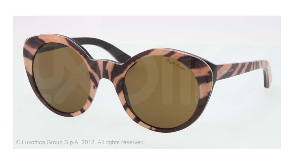 Ralph Lauren RL8104W Single Vision Prescription Sunglasses RL8104W-543752-52 - Lens Diameter 52 mm, Lens Diameter 52 mm, Frame Color Tiger Vintage Effect