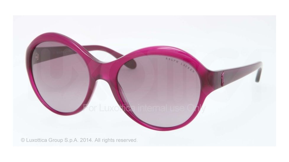 Ralph Lauren RL8111 Single Vision Prescription Sunglasses RL8111-54088H-59 - Lens Diameter 59 mm, Frame Color Shiny Pink
