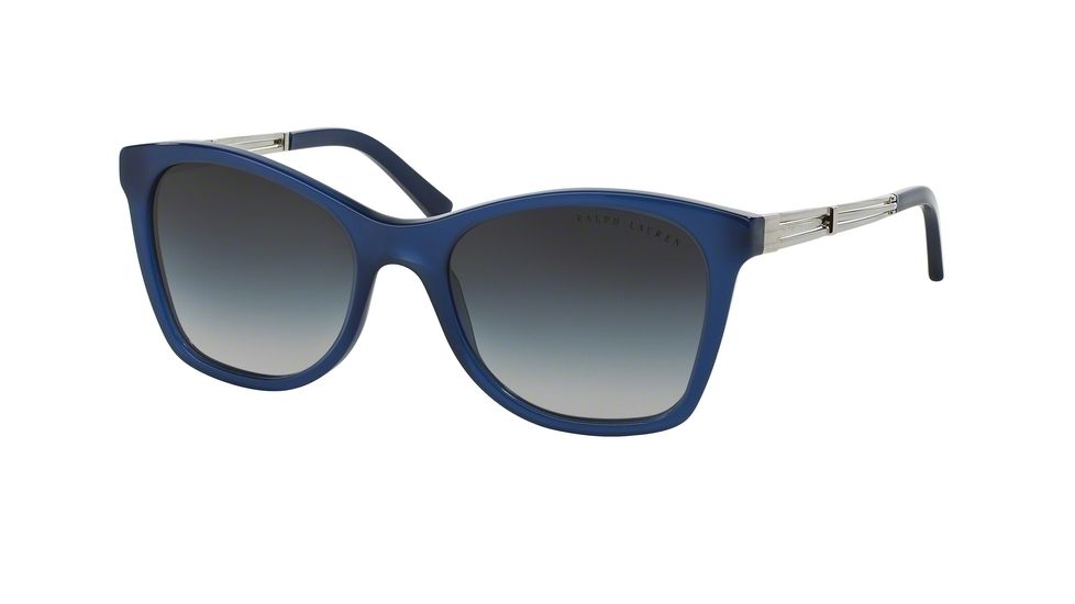Ralph Lauren RL8113 Single Vision Prescription Sunglasses RL8113-51608G-54 - Lens Diameter 54 mm, Frame Color Shiny Opalne Blue