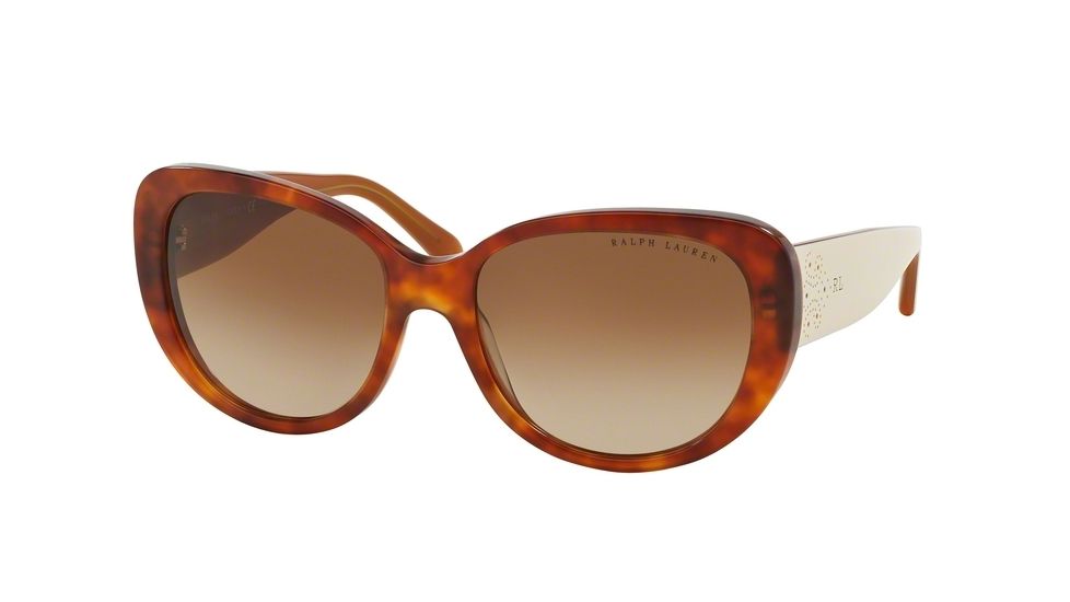Ralph Lauren RL8114 Progressive Prescription Sunglasses RL8114-544913-56 - Lens Diameter 56 mm, Frame Color Havana Red Vintage Effect