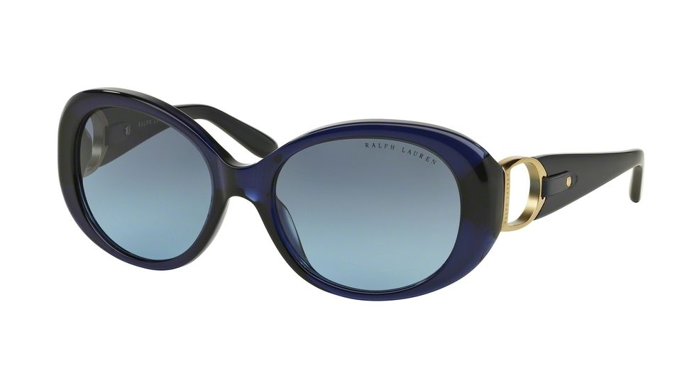 Ralph Lauren RL8118Q Bifocal Prescription Sunglasses RL8118Q-50338F-56 - Lens Diameter 56 mm, Frame Color Shiny Dark Blue
