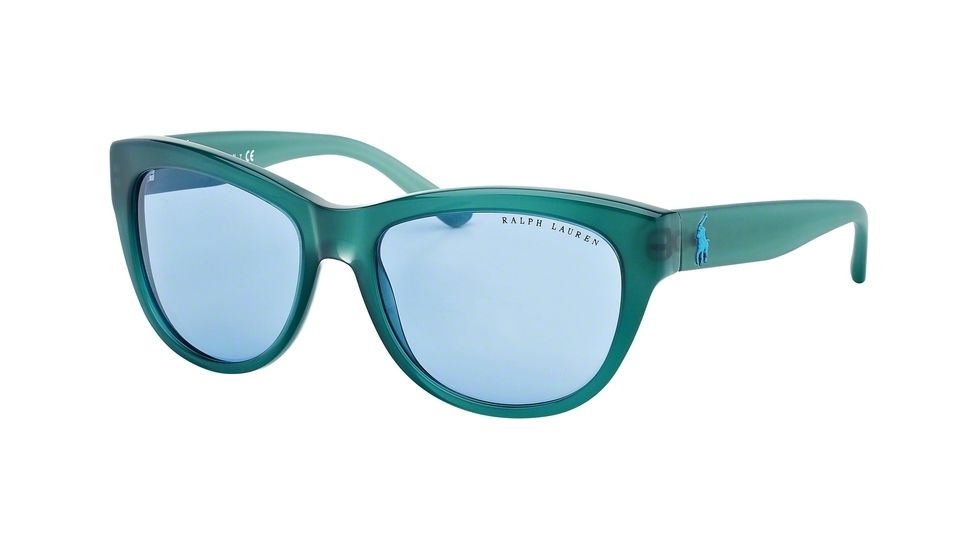 Ralph Lauren RL8122 Bifocal Prescription Sunglasses RL8122-548072-55 - Lens Diameter 55 mm, Frame Color Green Acquamarina Opalin