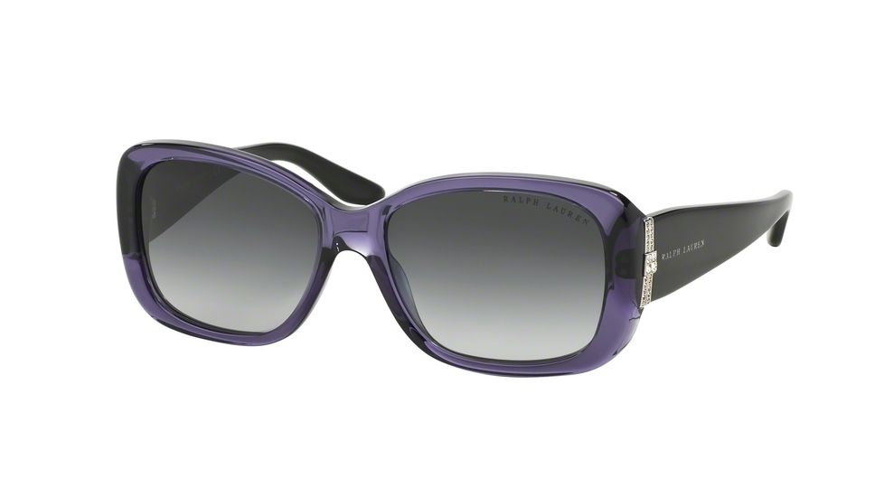 Ralph Lauren RL8127B Progressive Prescription Sunglasses RL8127B-55138G-55 - Lens Diameter 55 mm, Frame Color Trasparent Violet