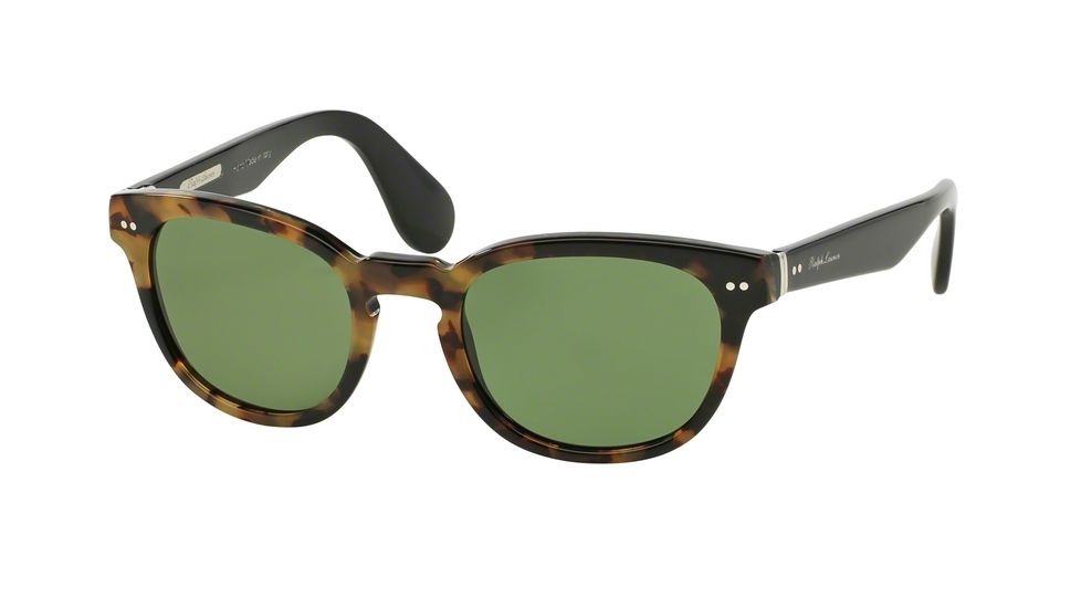 Ralph Lauren RL8130P Single Vision Prescription Sunglasses RL8130P-525452-50 - Lens Diameter 50 mm, Frame Color Havana Spotty On Black