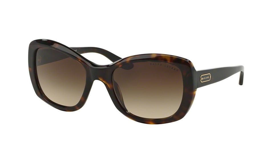 Ralph Lauren RL8132 Single Vision Prescription Sunglasses RL8132-500313-55 - Lens Diameter 55 mm, Frame Color Dark Havana