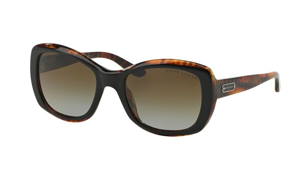 Ralph Lauren RL8132 Single Vision Prescription Sunglasses RL8132-5260T5-55 - Lens Diameter 55 mm, Frame Color Top Black/Havana