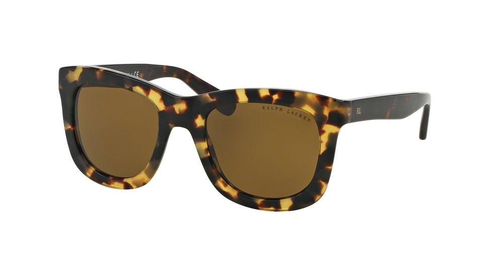 Ralph Lauren RL8137 Single Vision Prescription Sunglasses RL8137-555273-51 - Lens Diameter 51 mm, Frame Color Spotty Tortoise