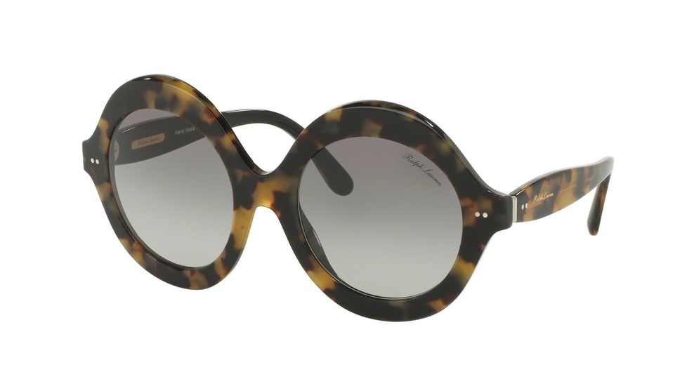 Ralph Lauren RL8140 Single Vision Prescription Sunglasses RL8140-501011-54 - Lens Diameter 54 mm, Frame Color Top Spotty Havana/black