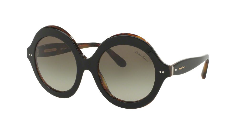 Ralph Lauren RL8140 Single Vision Prescription Sunglasses RL8140-52608E-54 - Lens Diameter 54 mm, Frame Color Top Black On Jerry Havana