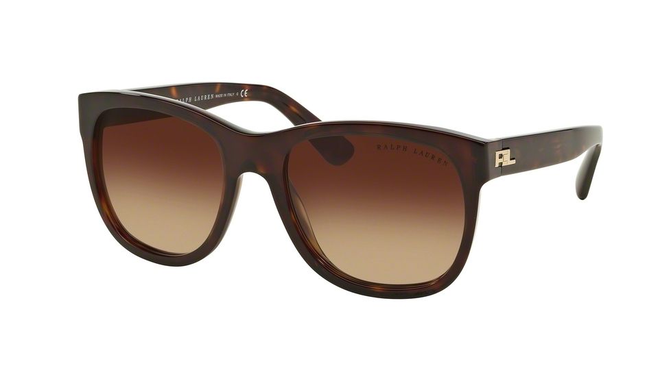 Ralph Lauren RL8141 Sunglasses 50033B-60 - Dark Havana Frame, Gradient Brown Lenses