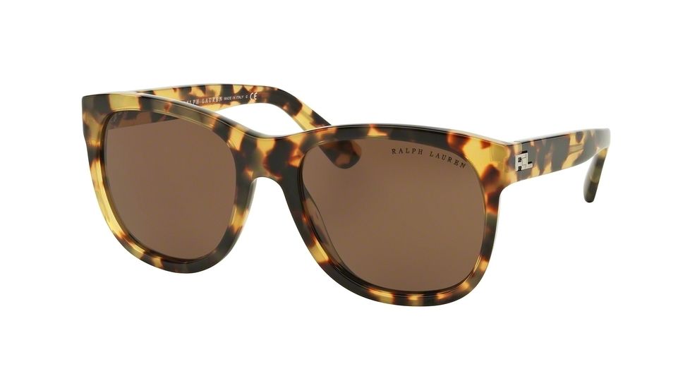 Ralph Lauren RL8141 Sunglasses 50043G-60 - Spotty Havana Frame, Brown Lenses