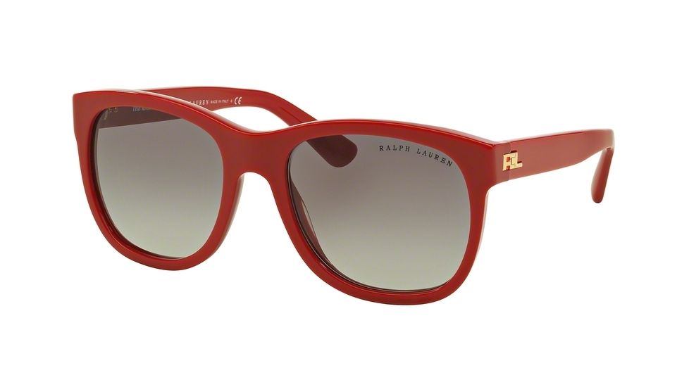 Ralph Lauren RL8141 Sunglasses 53103C-56 - Red Frame, Grey Gradient Lenses